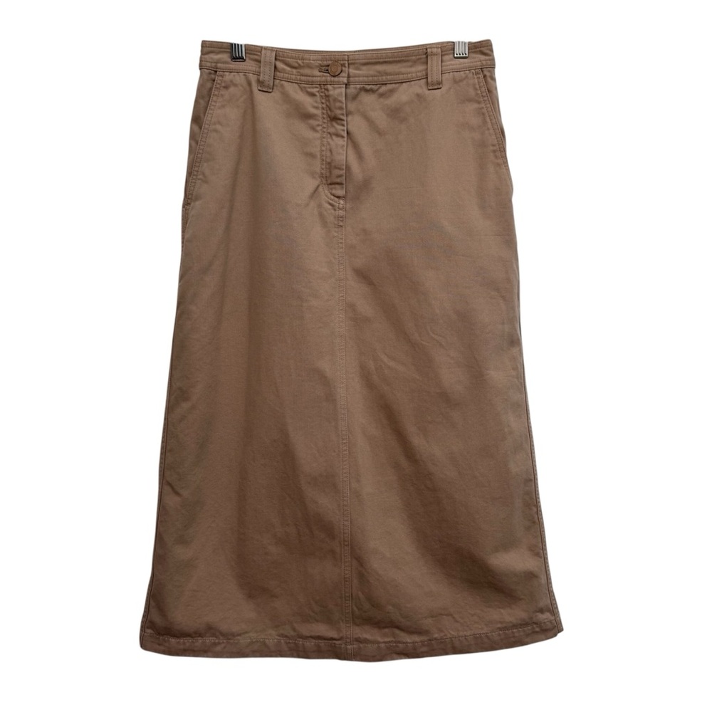Sunday Best Aritzia Miko Skirt Women’s Size 2 Khaki Midi Uniform Office Preppy